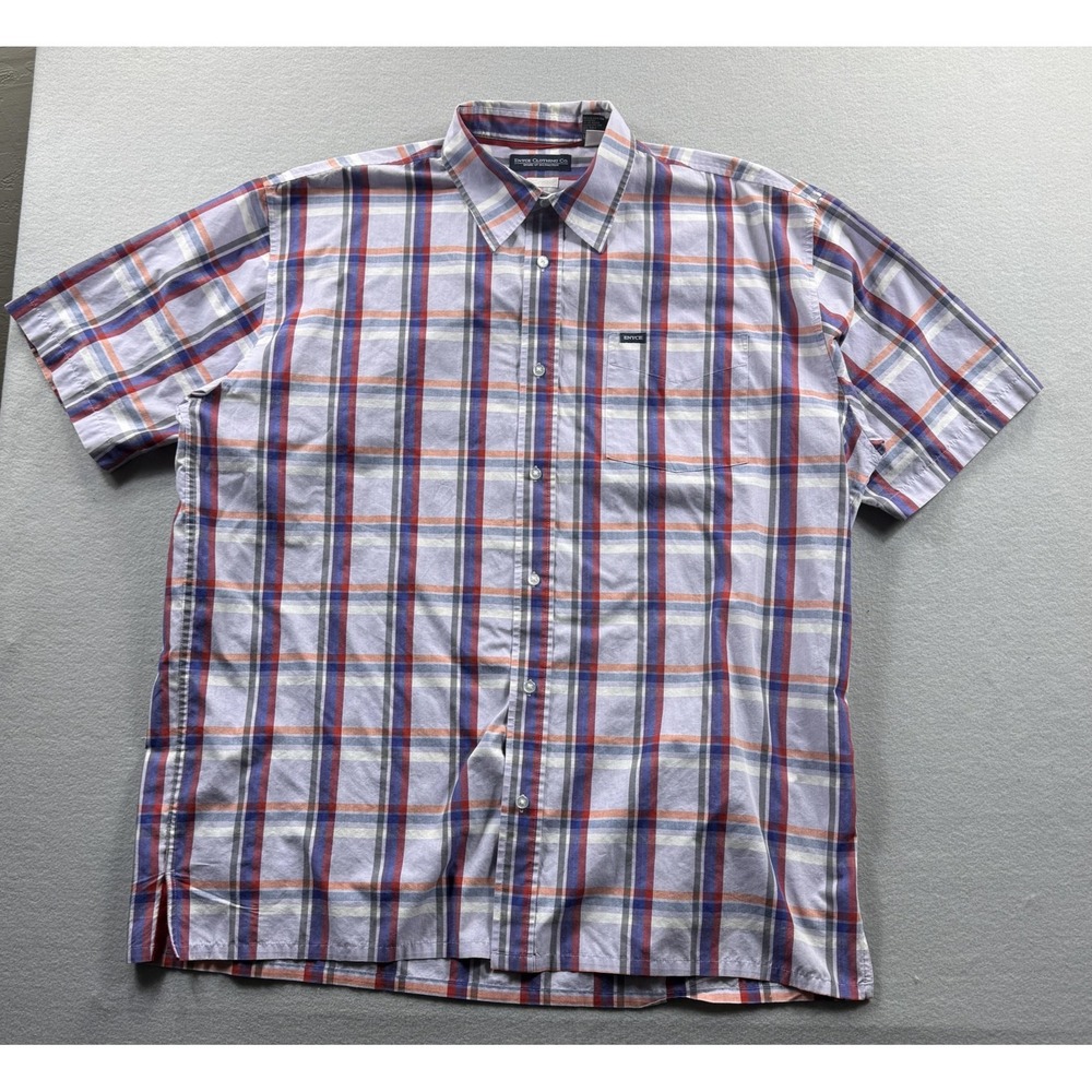 Enyce Clothing Co Shirt Mens‎ XL Multicolor Plaid Short Sleeve Button Up Casual